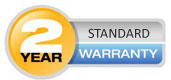 Two year standard warranty