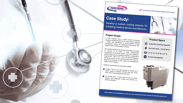 Case Study: Developing a Custom Cooling Solution for a Major MedTech Manufacturer Photo