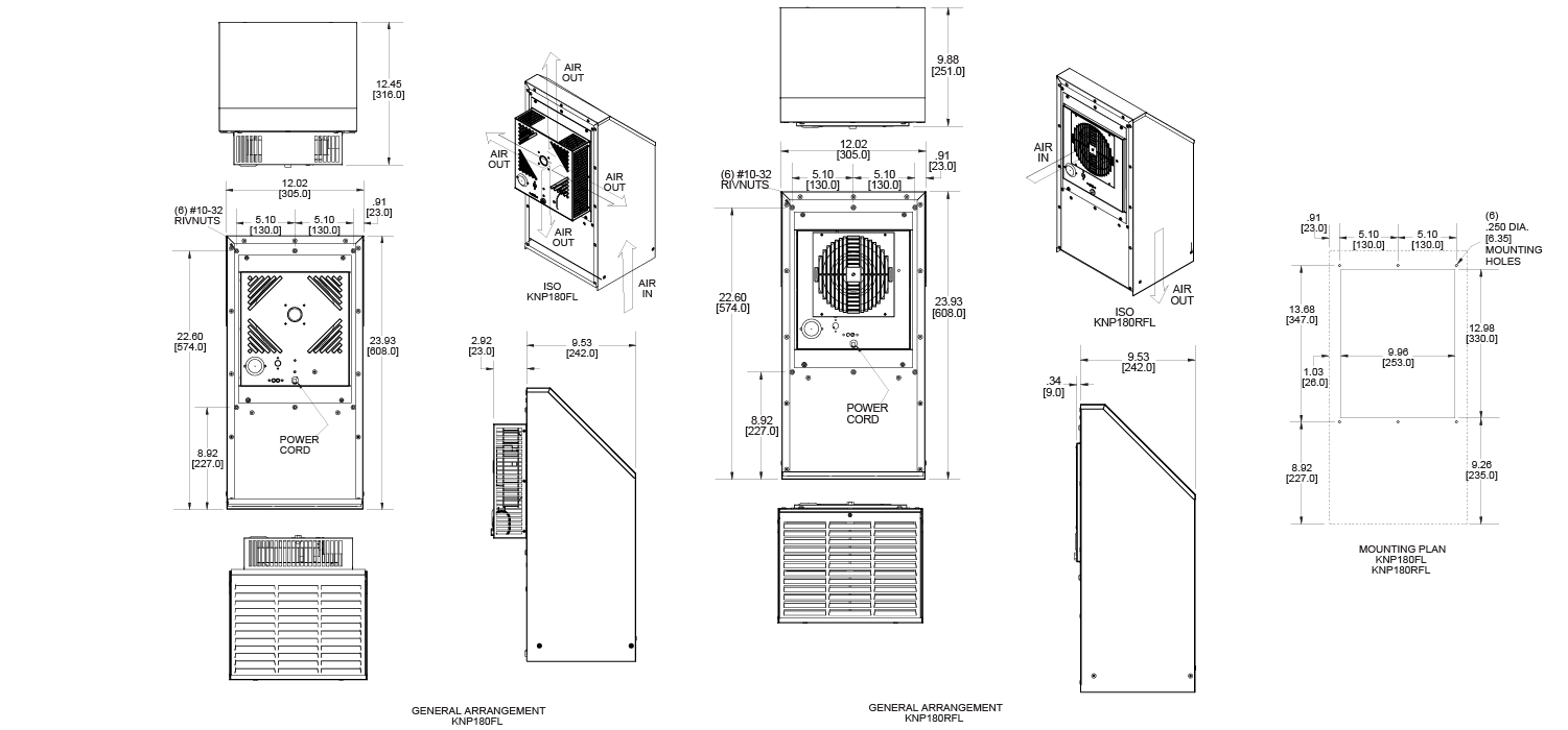 Guardian KNP180 general arrangement drawing