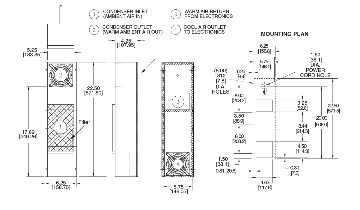 KXHE60A general arrangement drawing