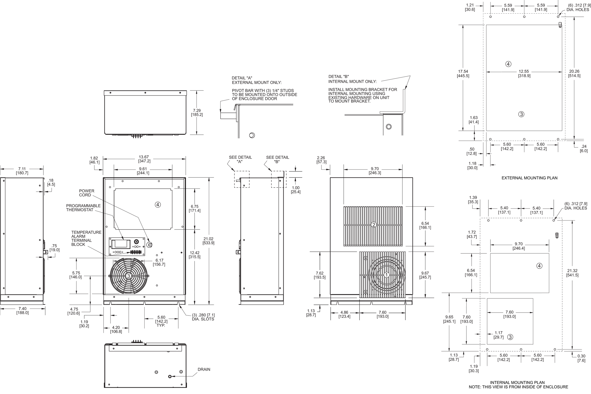 Profile DP21 (Legacy) general arrangement drawing