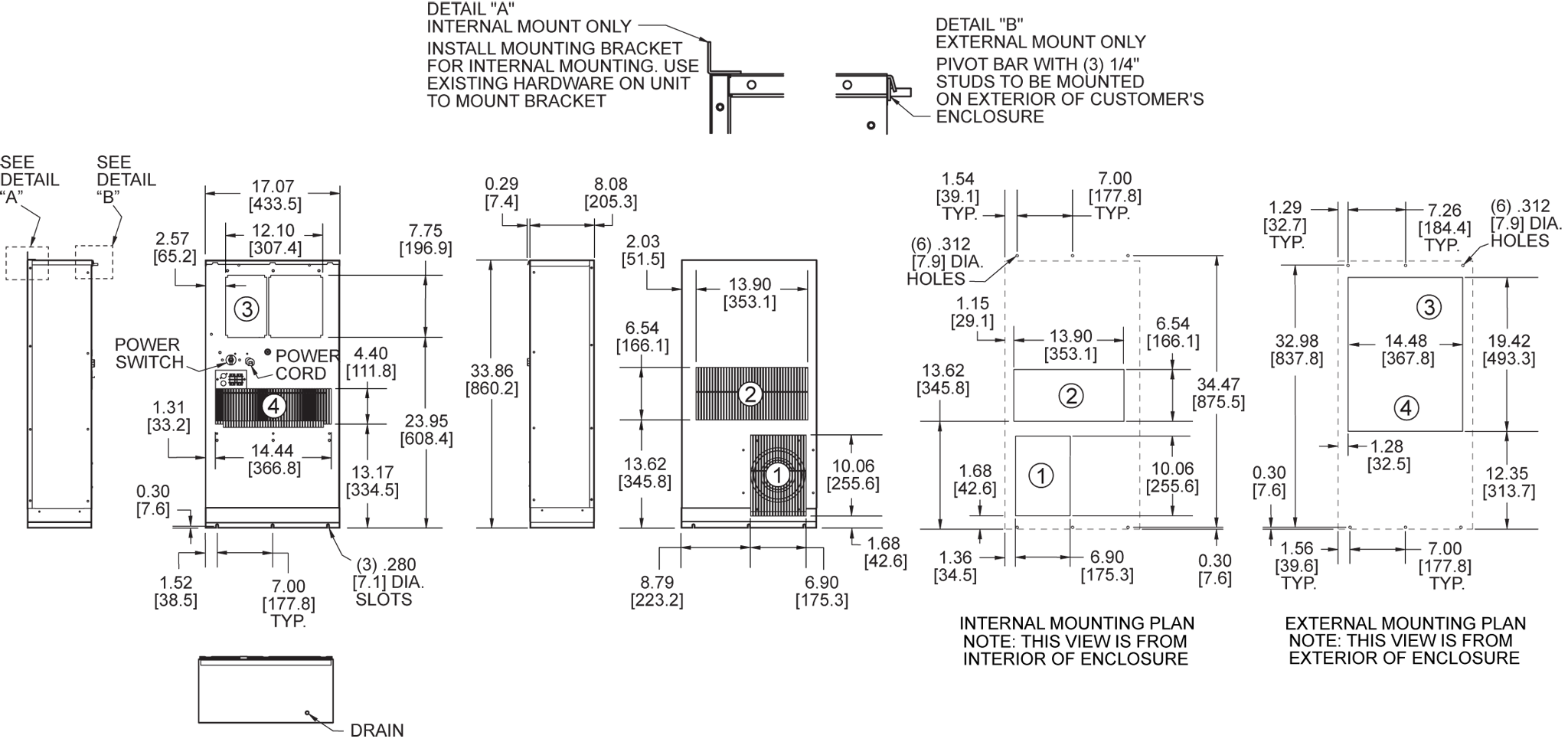 Profile DP33 (Legacy) general arrangement drawing