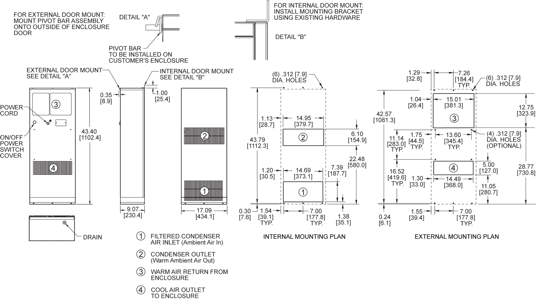 Profile DP43 (Legacy) general arrangement drawing