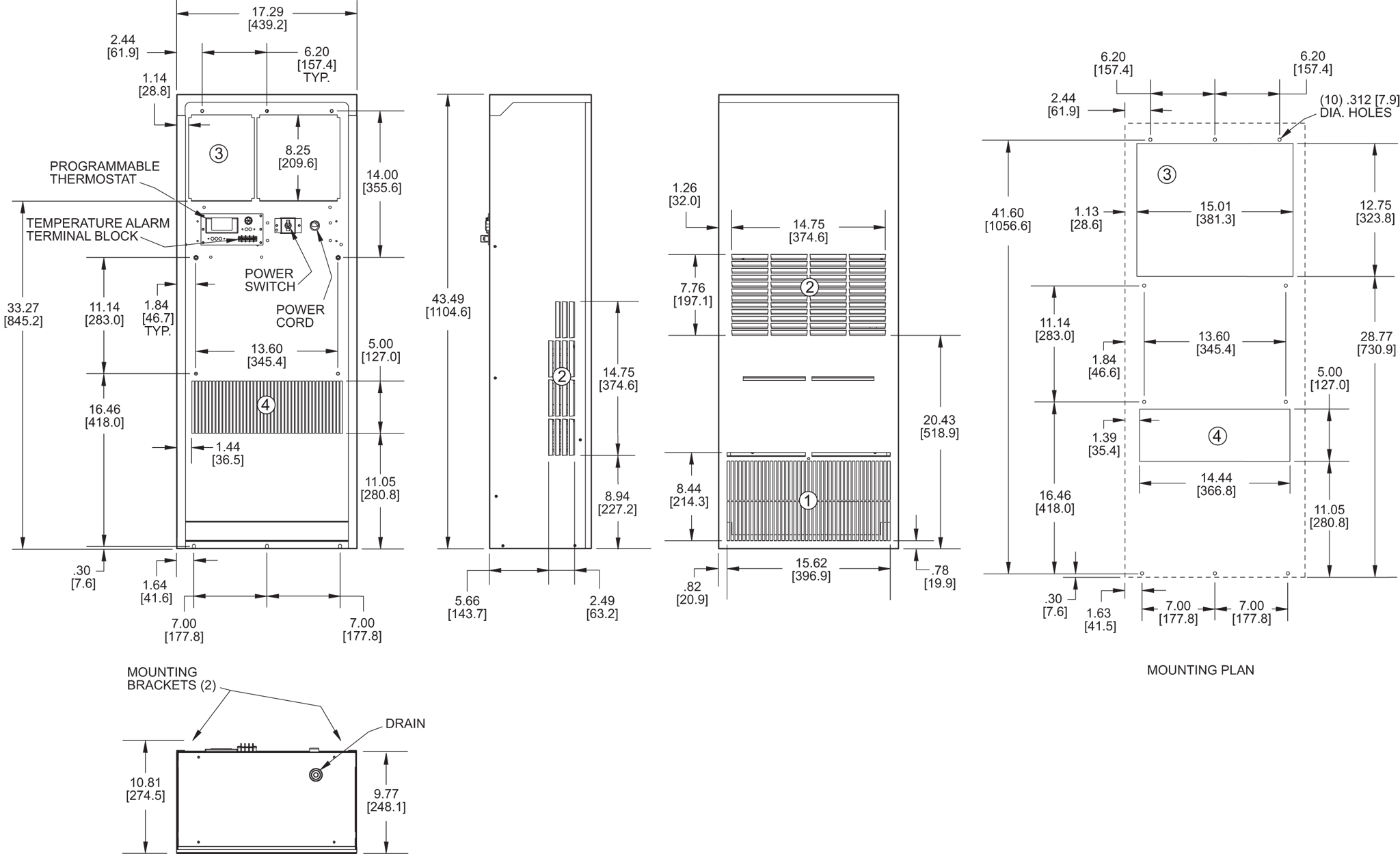 Guardian DP43LV general arrangement drawing