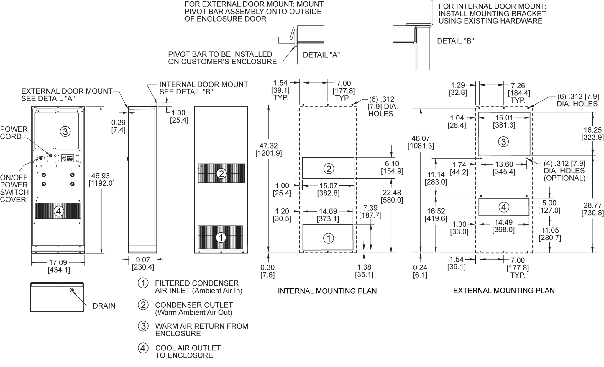 Profile DP47 (Legacy) general arrangement drawing