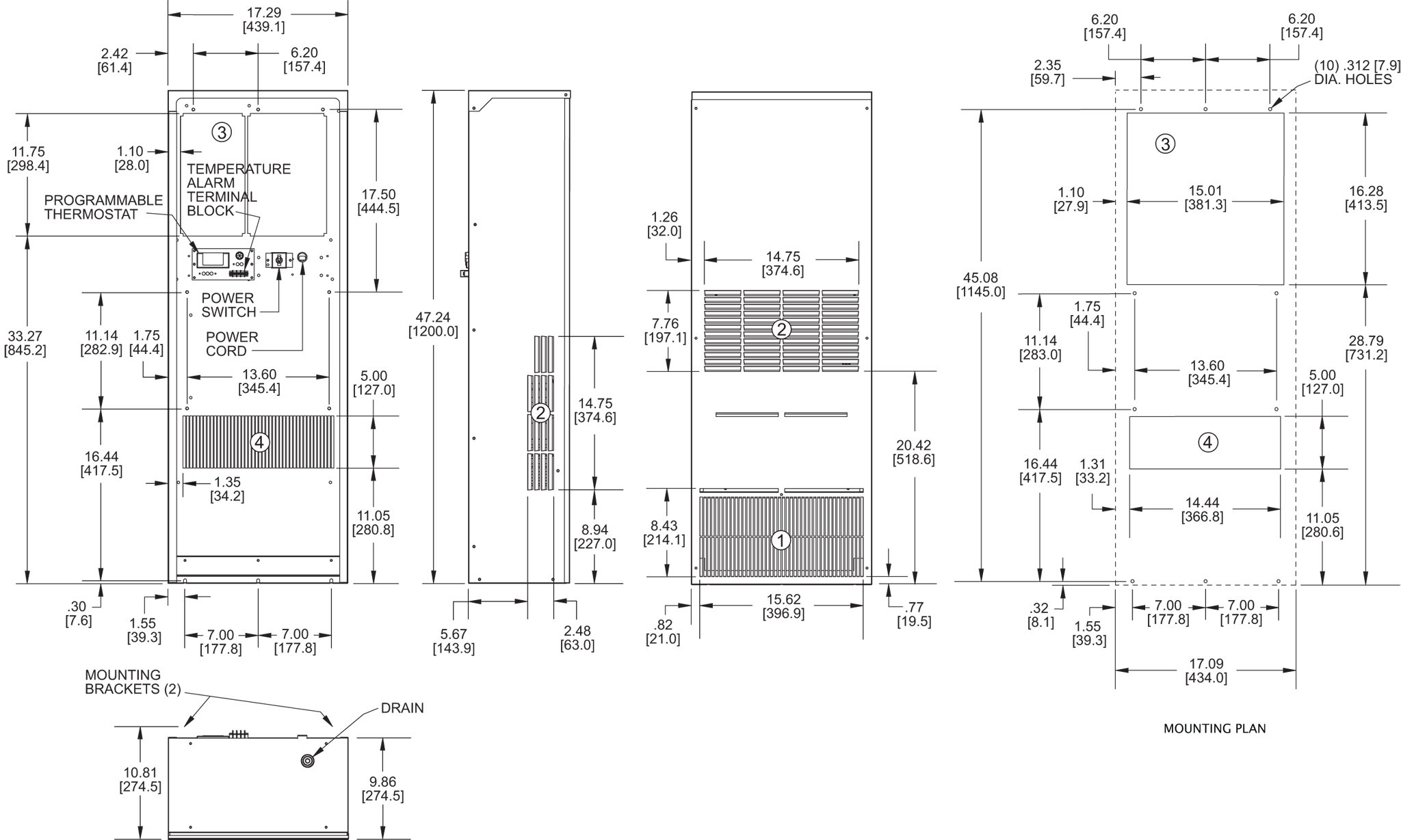 Guardian DP47LV general arrangement drawing