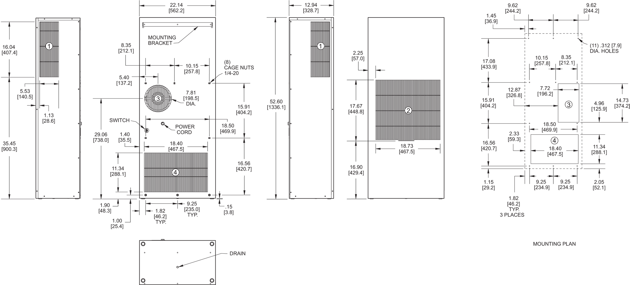 Profile DP53 (Dis.) general arrangement drawing