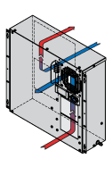 DSP17L door-mount enclosure air conditioner