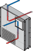 DSP23L door-mount enclosure air conditioner