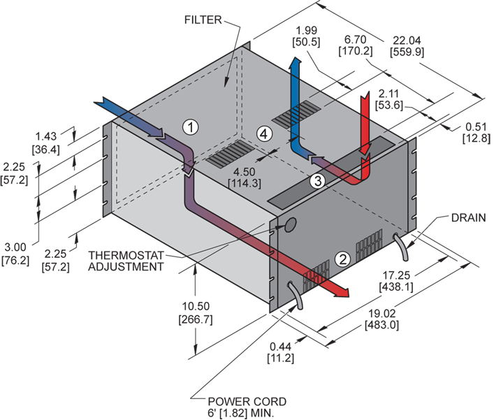 H9 (Dis.) Air Conditioner general arrangement drawing