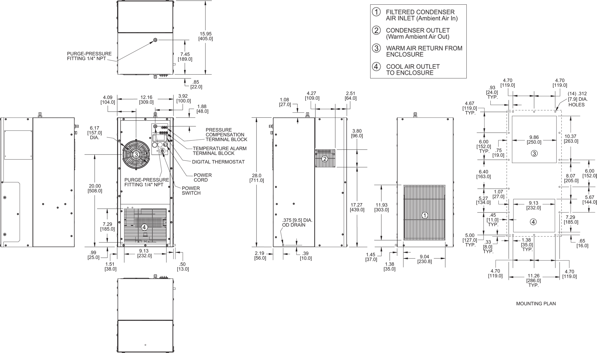 Hazardous Location HL28 general arrangement drawing