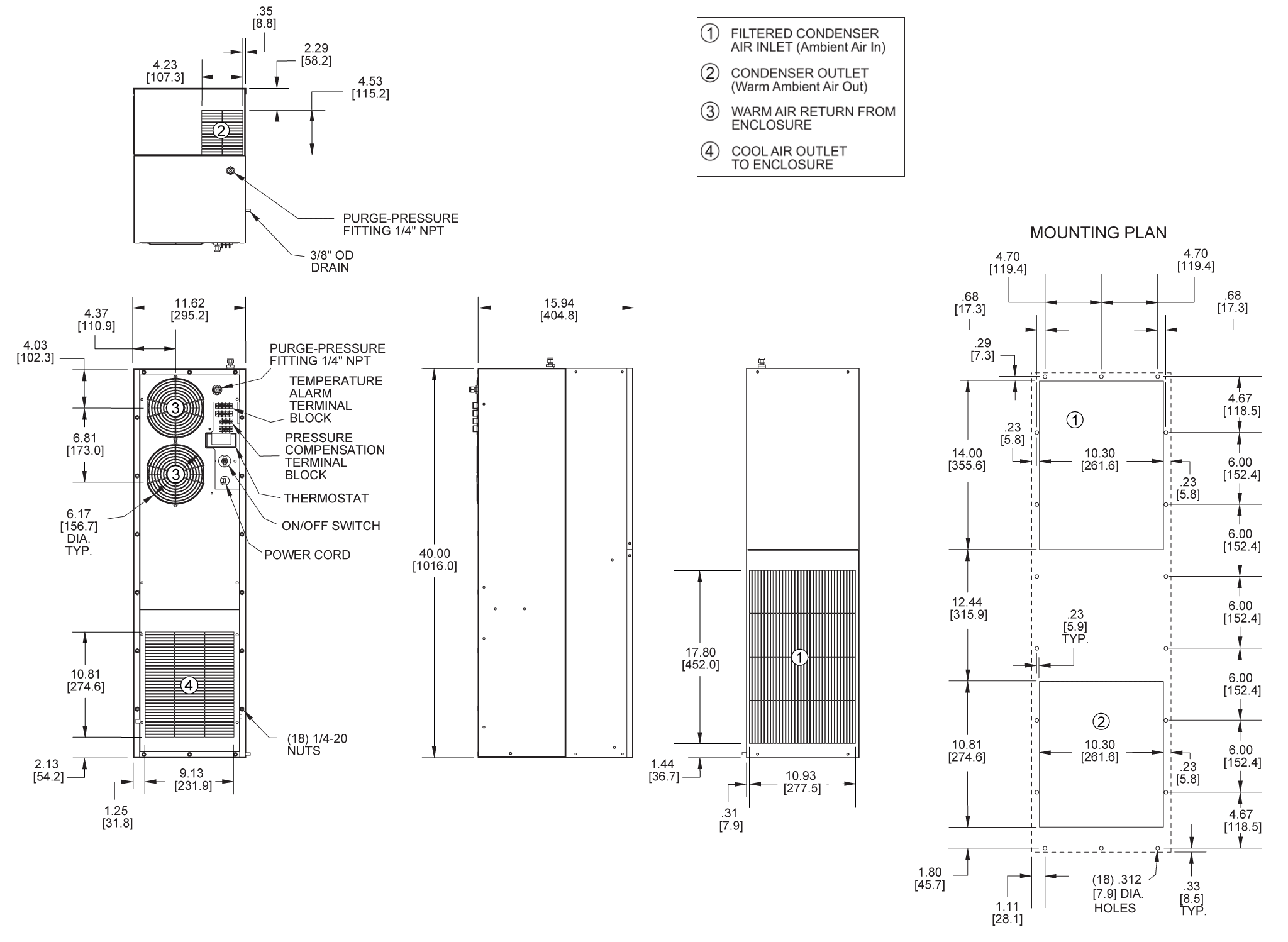 Hazardous Loc. HL40 general arrangement drawing