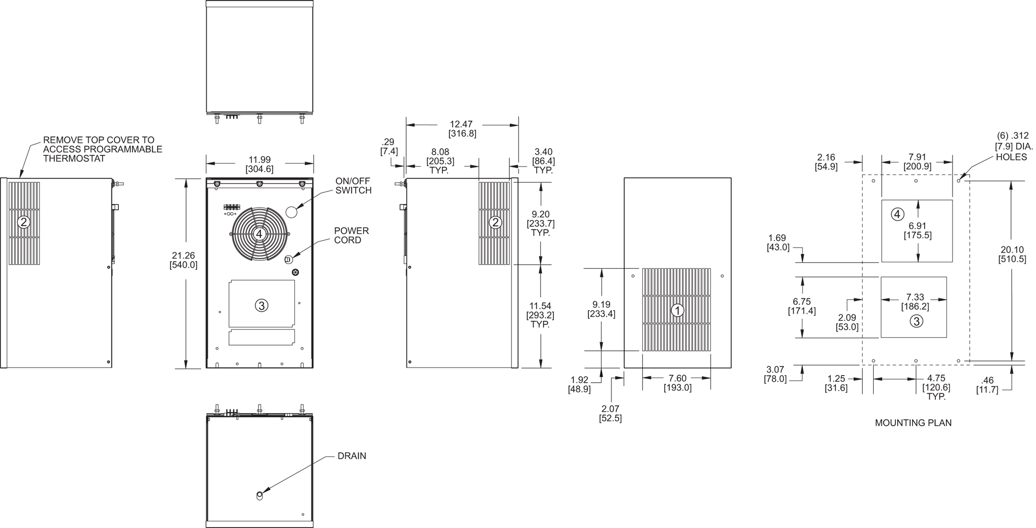 Integrity P21 Switchable general arrangement drawing