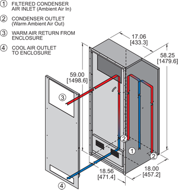 Integrity P59 Air Conditioner isometric illustration