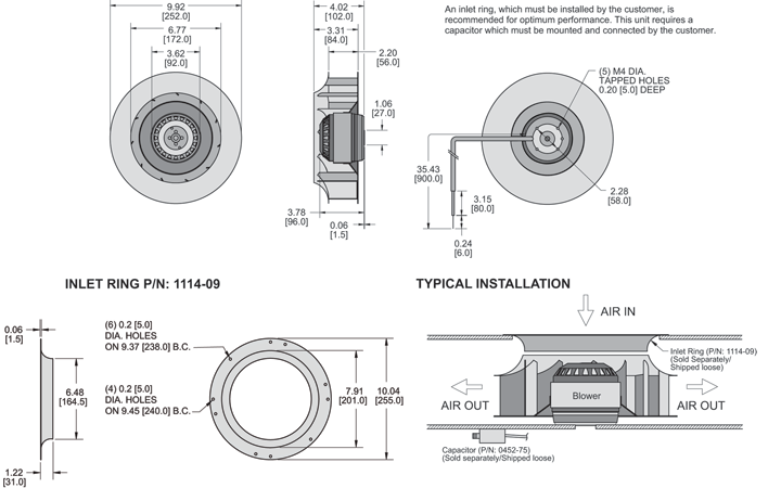 K2BC2E250/56D Impeller general arrangement drawing