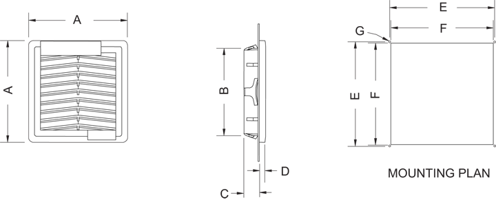 Grille General Arrangement Drawing