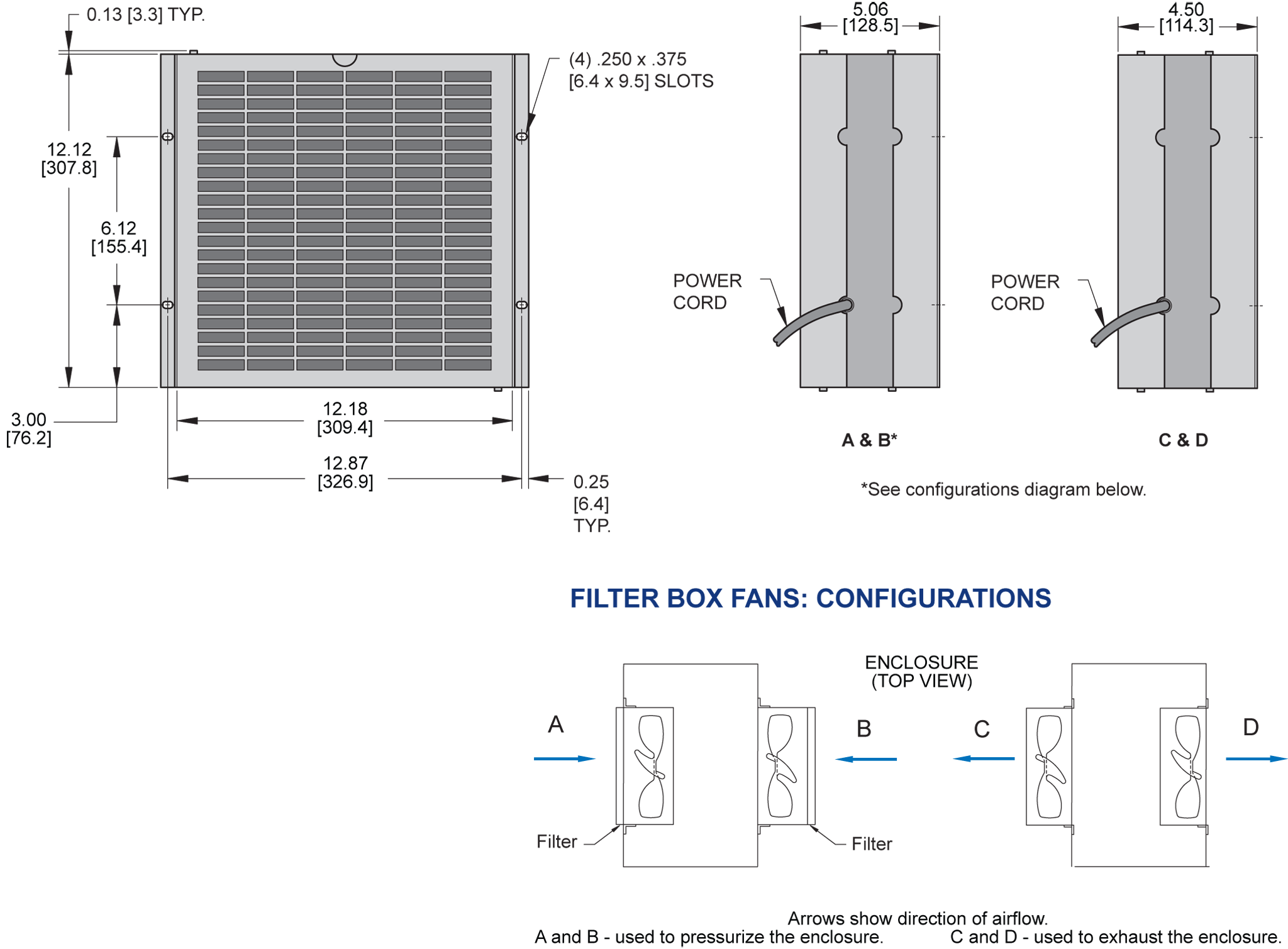 KP1010 Packaged Fan general arrangement drawing