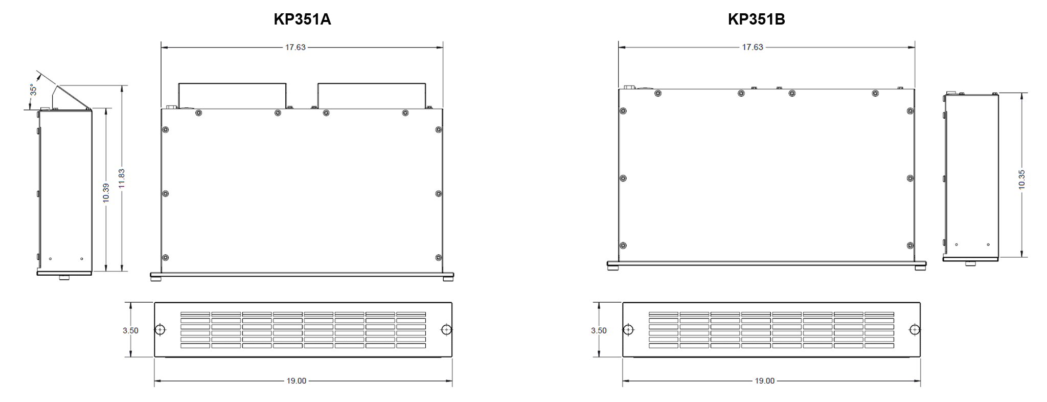 KP351 Packaged Blower general arrangement drawing