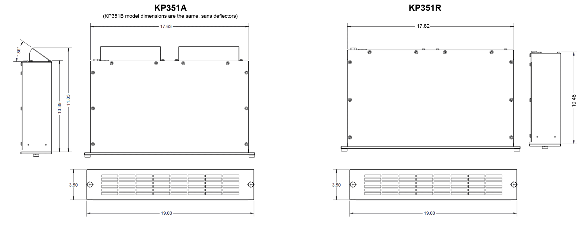 KP351 Packaged Blower general arrangement drawing