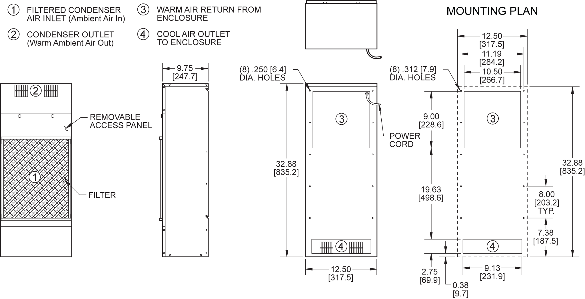 TrimLine KXNP33 general arrangement drawing