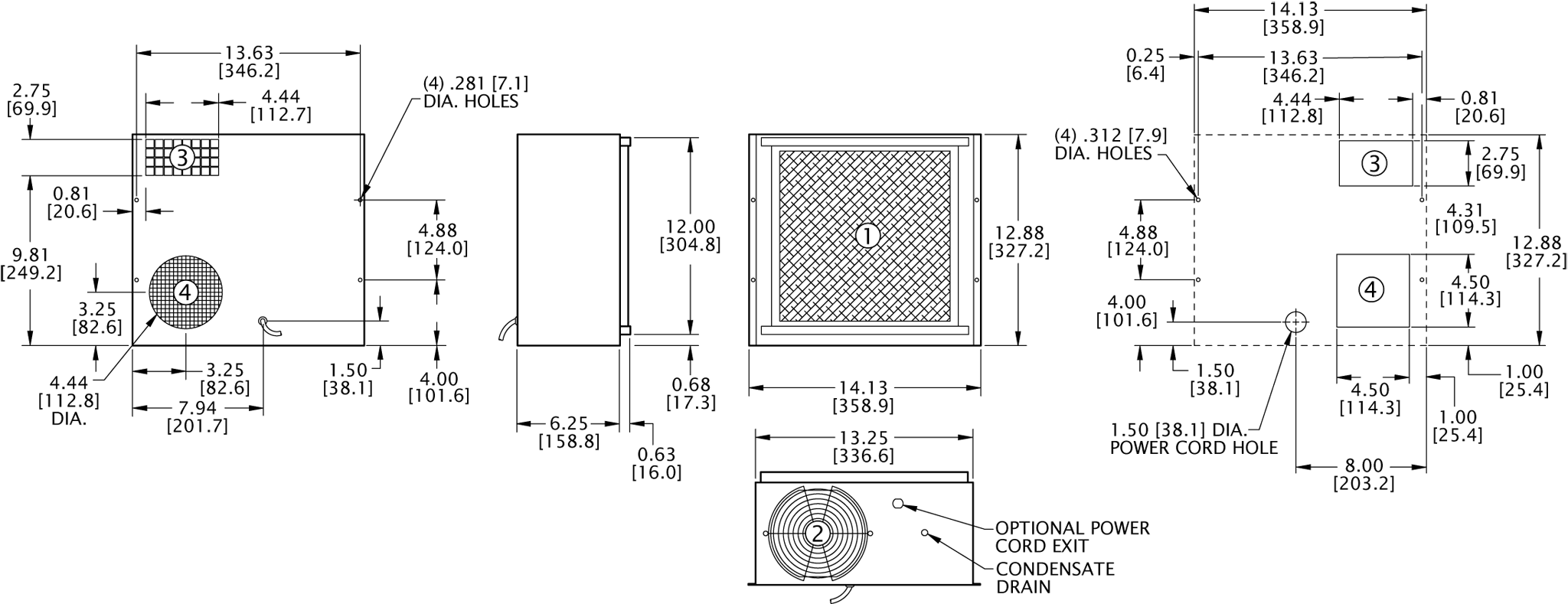 Micro-Mini Switchable general arrangement drawing