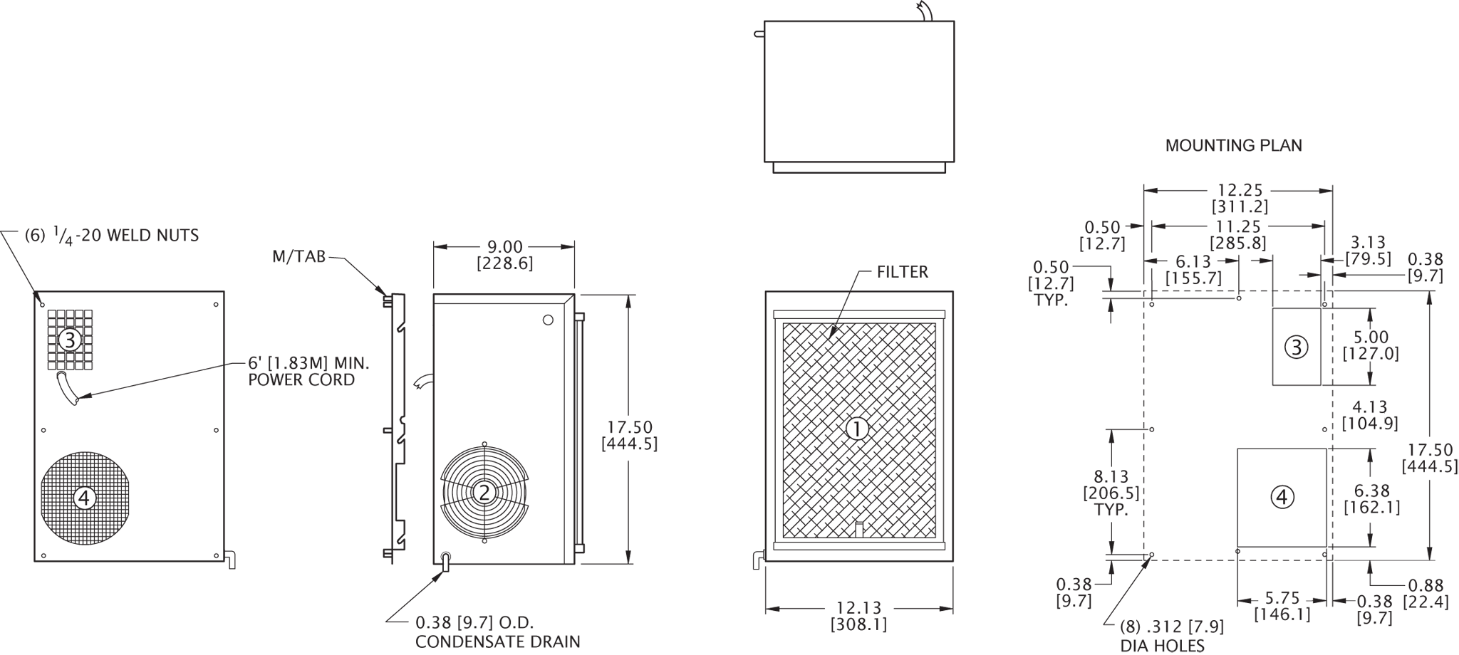 NP17 Switchable general arrangement drawing