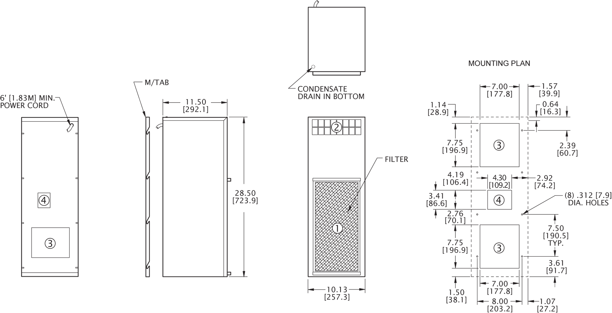 NP28 Switchable general arrangement drawing