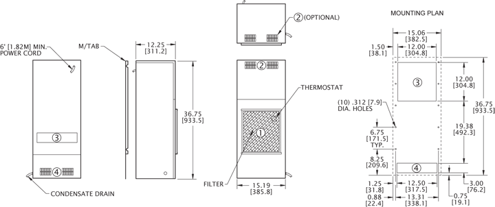 NP36 Switchable general arrangement drawing