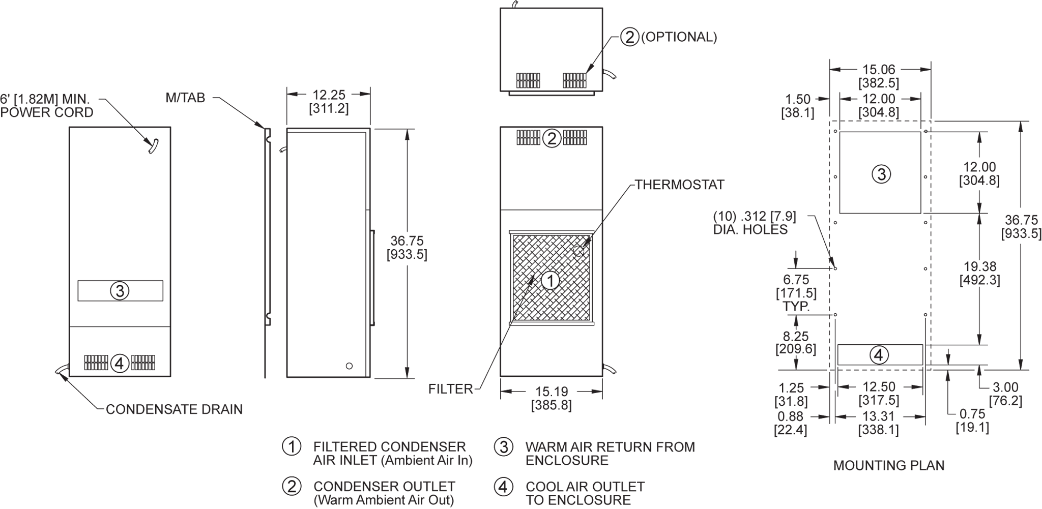 TrimLine NP36 general arrangement drawing