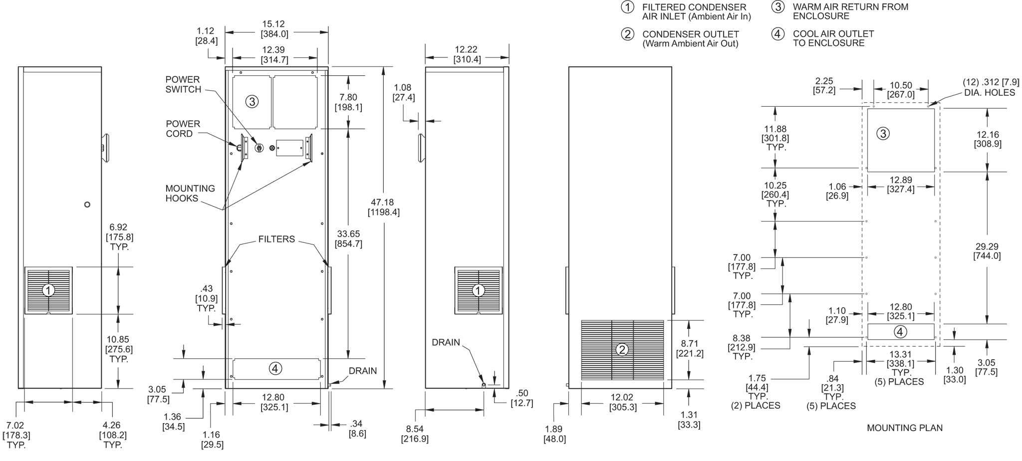 TrimLine NPT47 general arrangement drawing