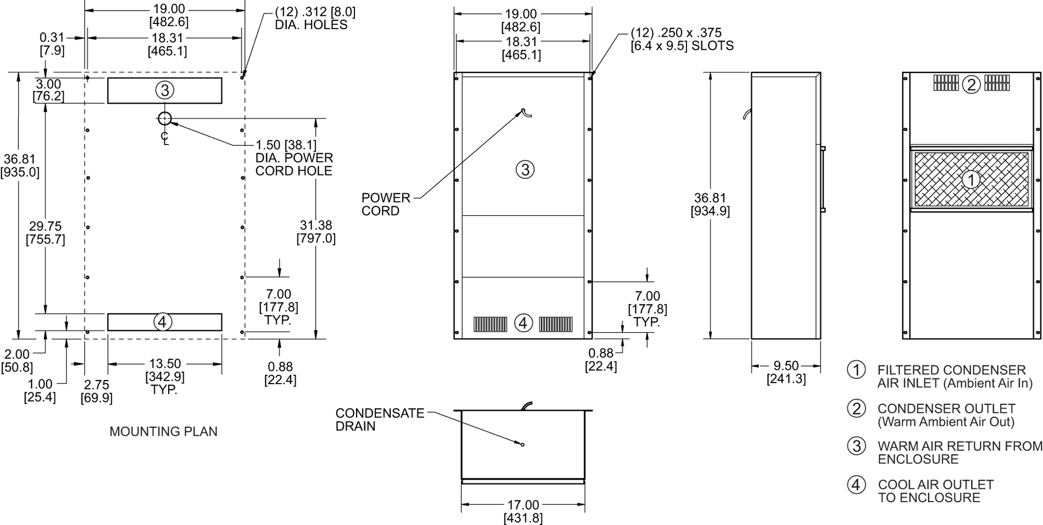 P36 (Discontinued) general arrangement drawing