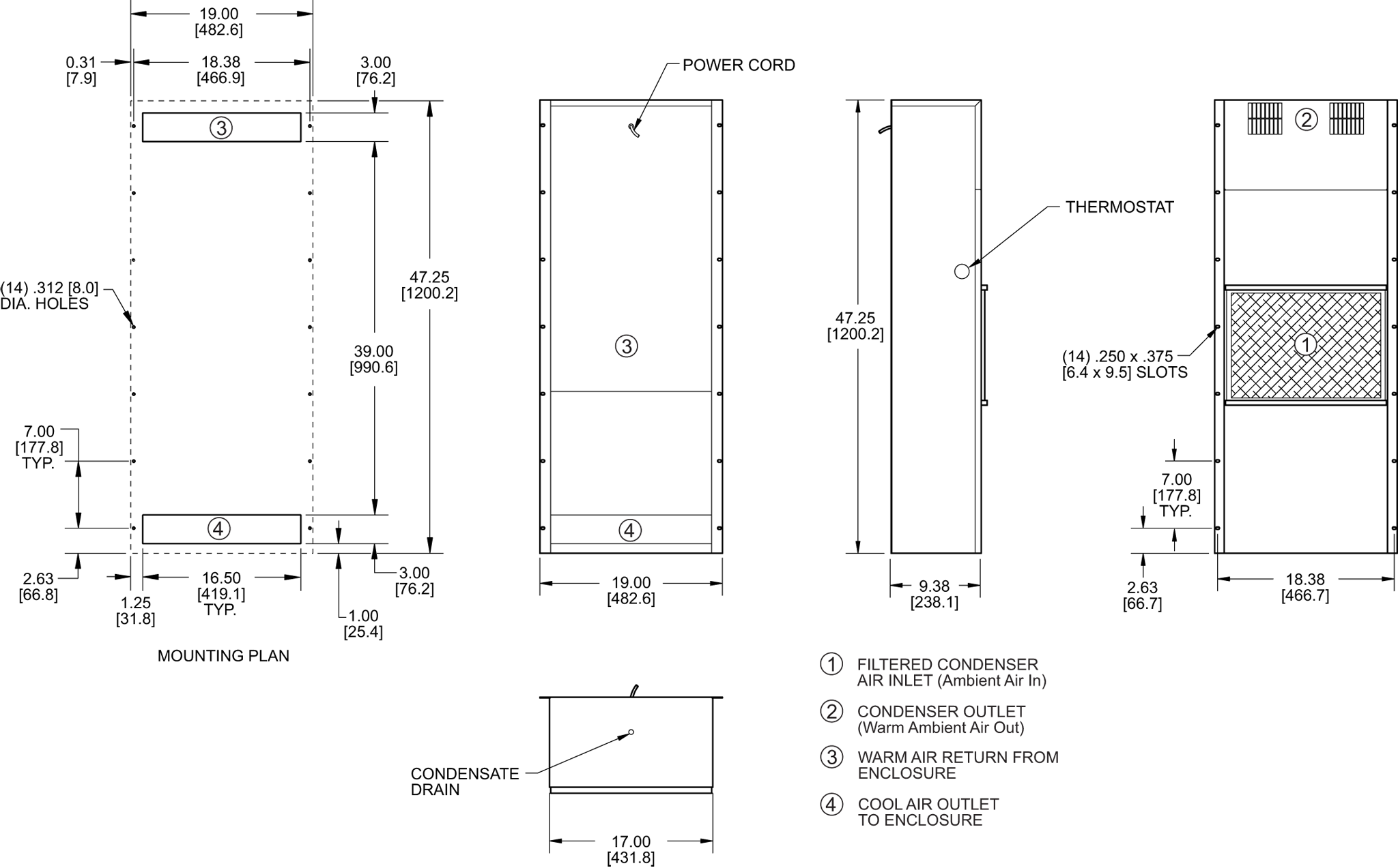 Traditional P47 general arrangement drawing