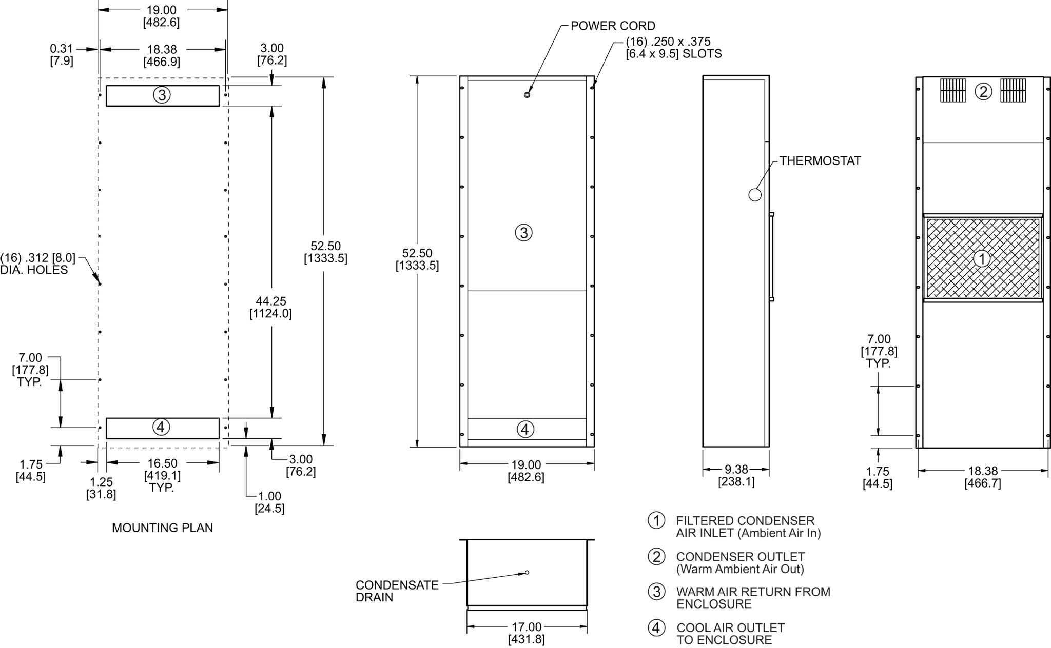 Traditional P52 general arrangement drawing