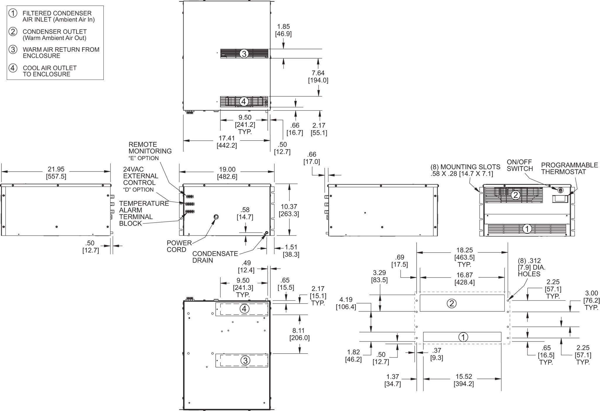 Rack-Mount general arrangement drawing