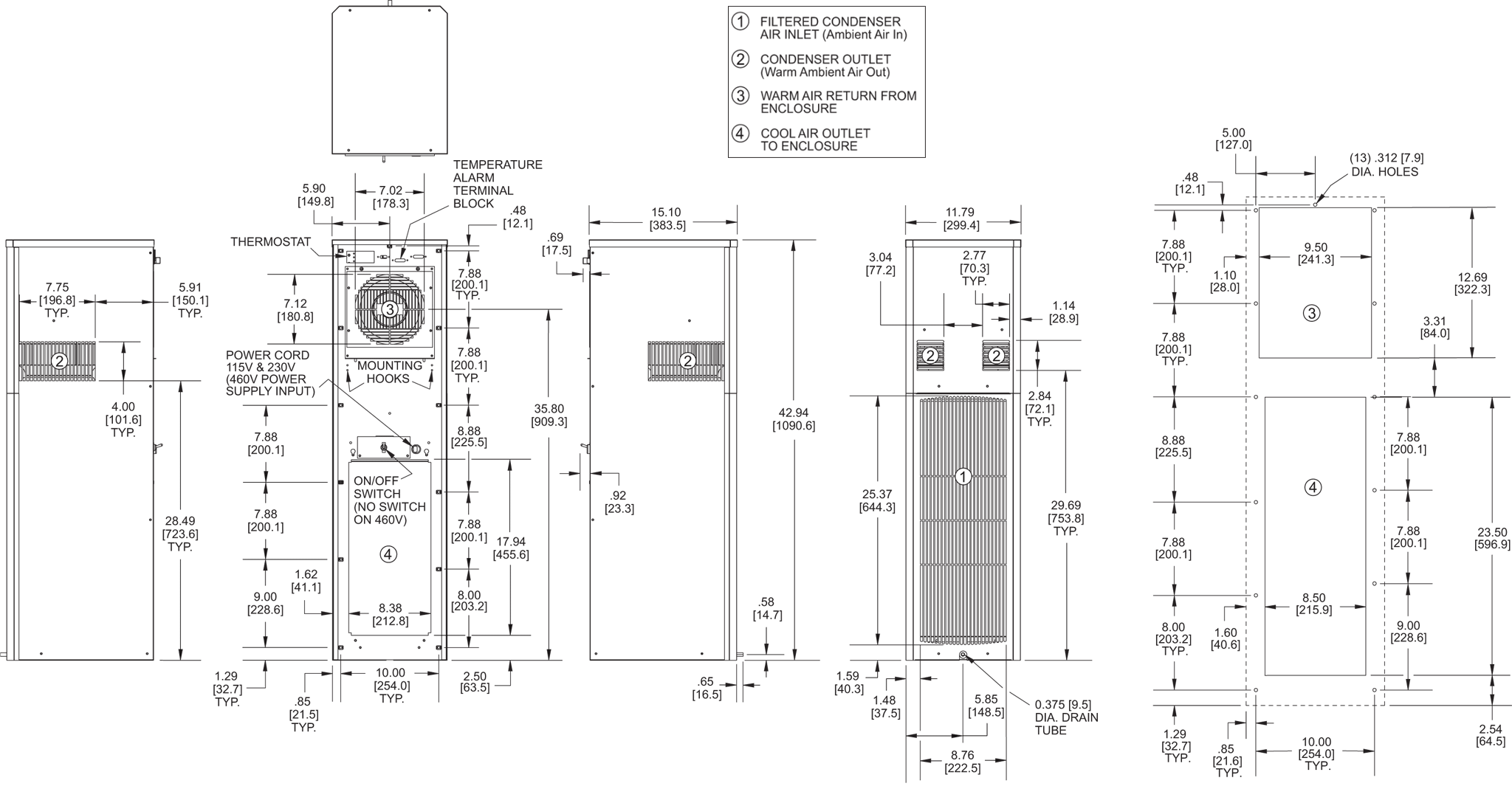SlimKool SP43 general arrangement drawing