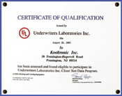 ul certificate