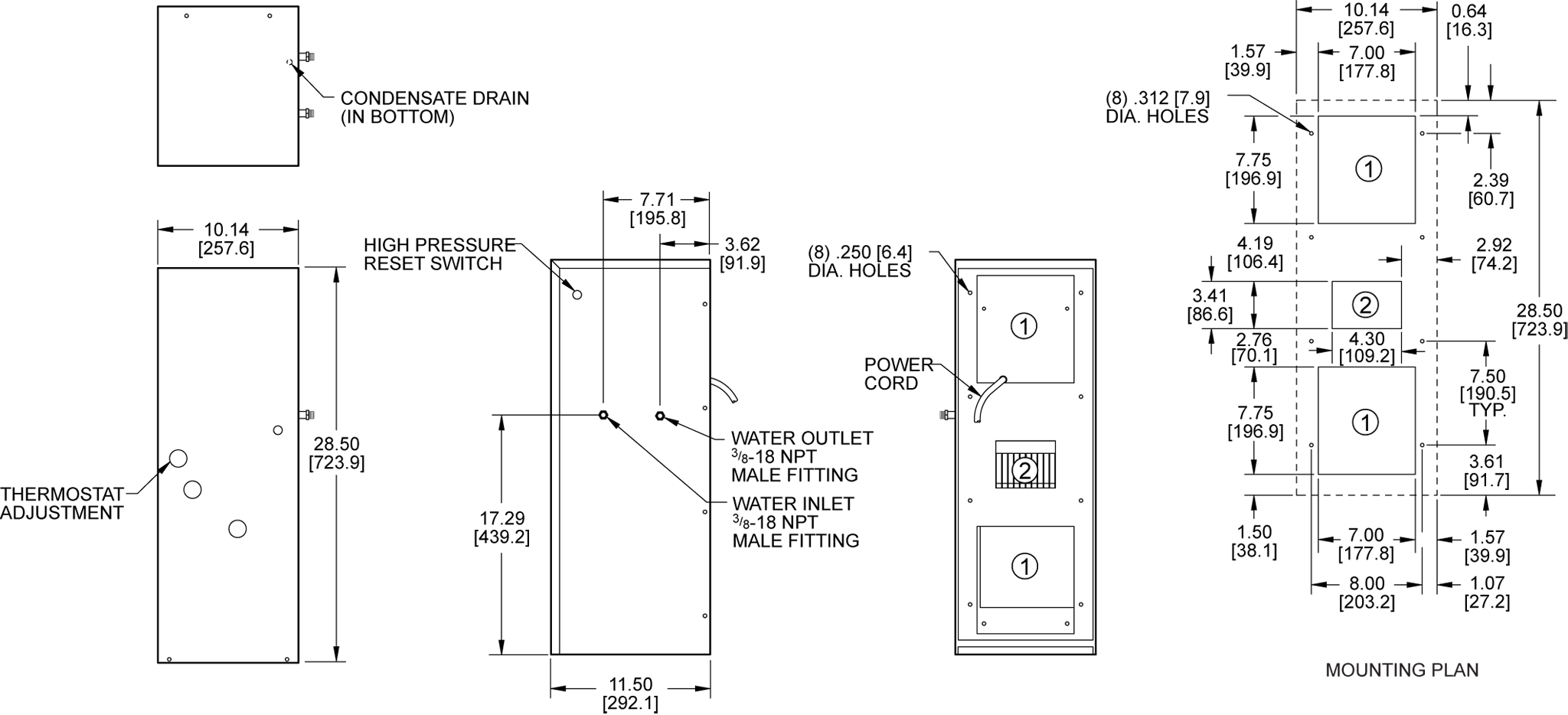 TrimLine WNP28 general arrangement drawing