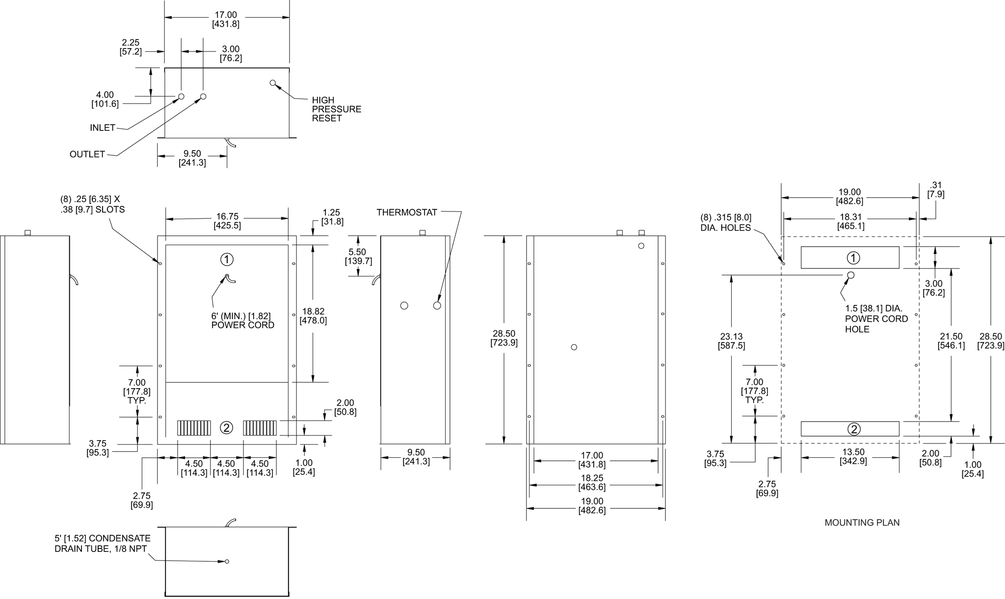 Traditional WP28 general arrangement drawing