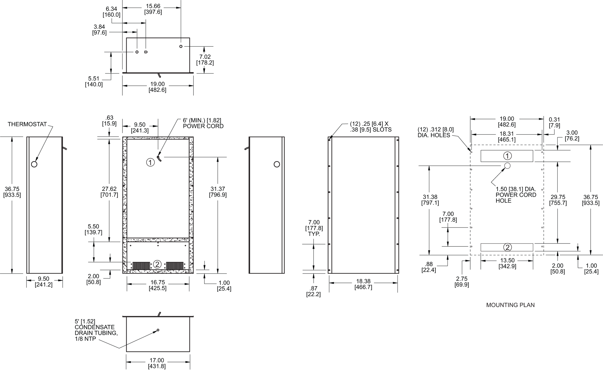 WP36 (Discontinued) general arrangement drawing