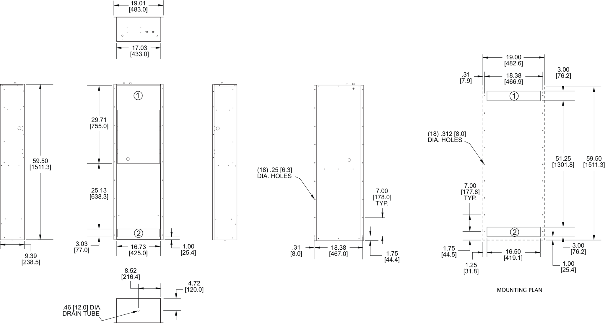 WP59 (Discontinued) general arrangement drawing